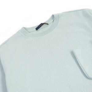 LOUIS VUITTON Short sleeve T-shirt cotton Blue green S | AlmaBagz