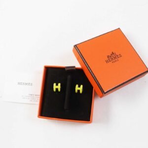 HERMES Pierce Gold Plated Yellow silver Mini Pop Ash H | AlmaBagz