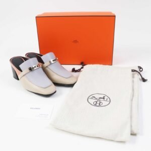 HERMES Mule leather Multi Blossom 36.5 | AlmaBagz