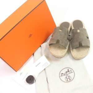 HERMES Sandals H231001ZH1J390 Chevre Veroa Etope Antigua 39 | AlmaBagz
