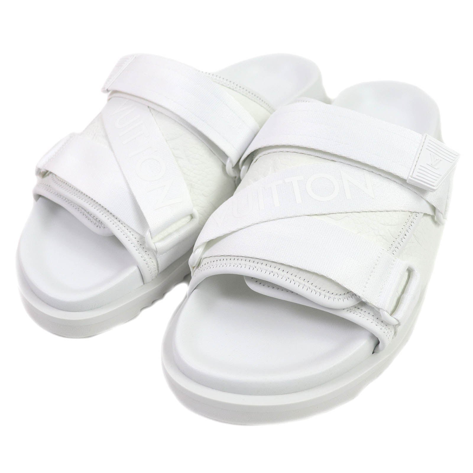 LOUIS VUITTON Sandals leather white 7 | AlmaBagz - Image 10