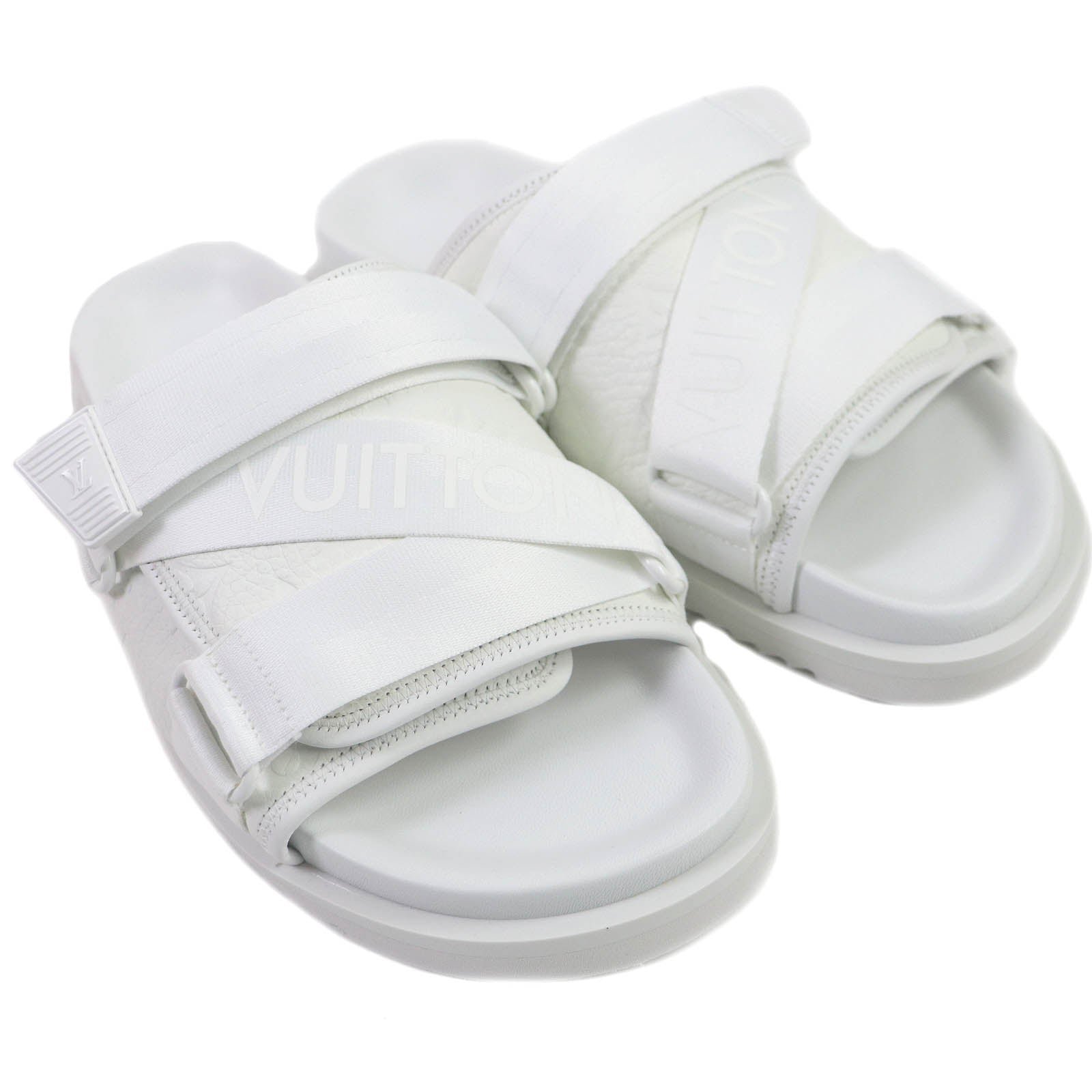 LOUIS VUITTON Sandals leather white 7 | AlmaBagz - Image 2
