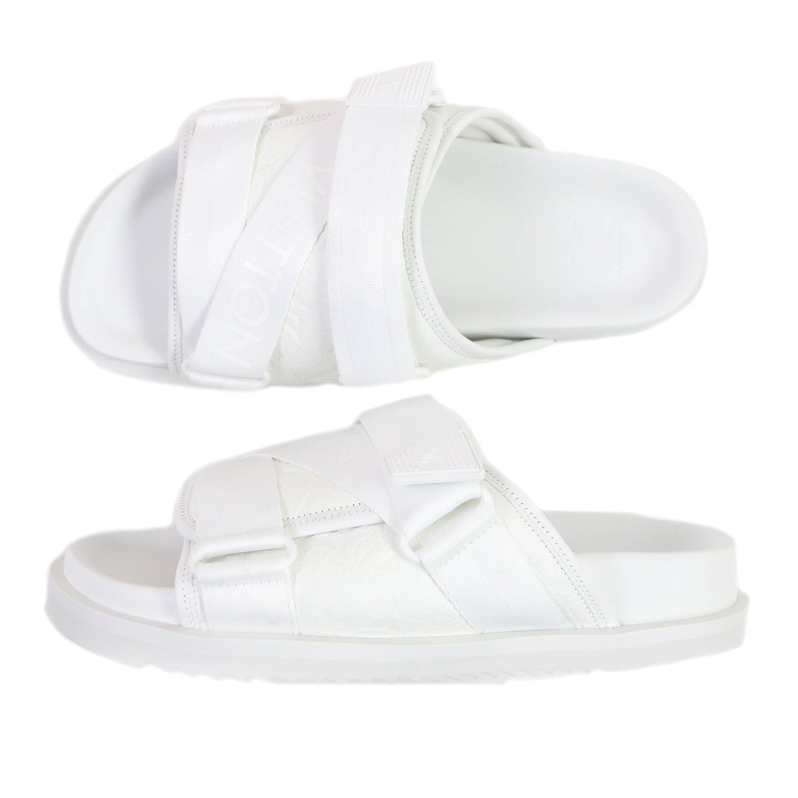 LOUIS VUITTON Sandals leather white 7 | AlmaBagz - Image 3