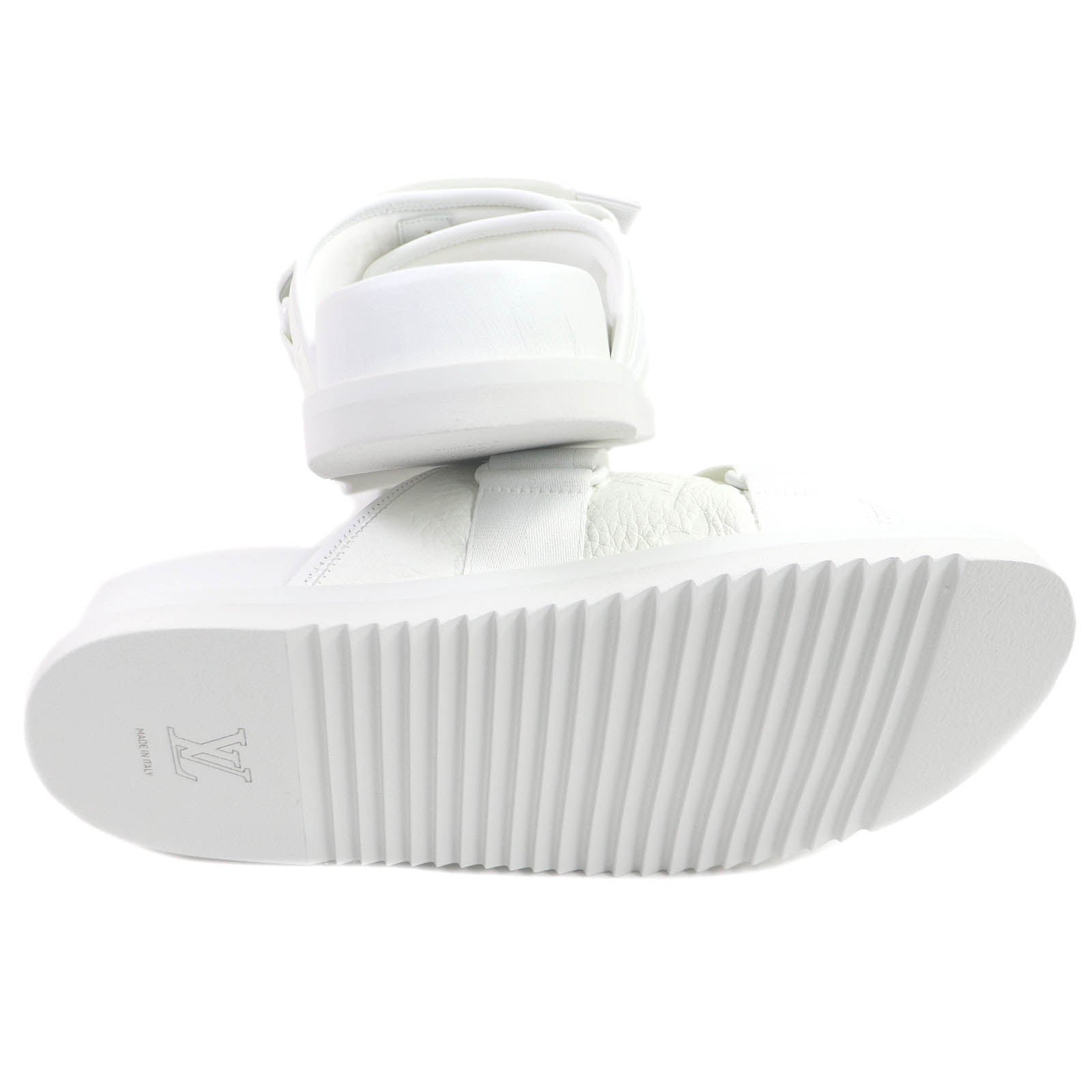 LOUIS VUITTON Sandals leather white 7 | AlmaBagz - Image 4
