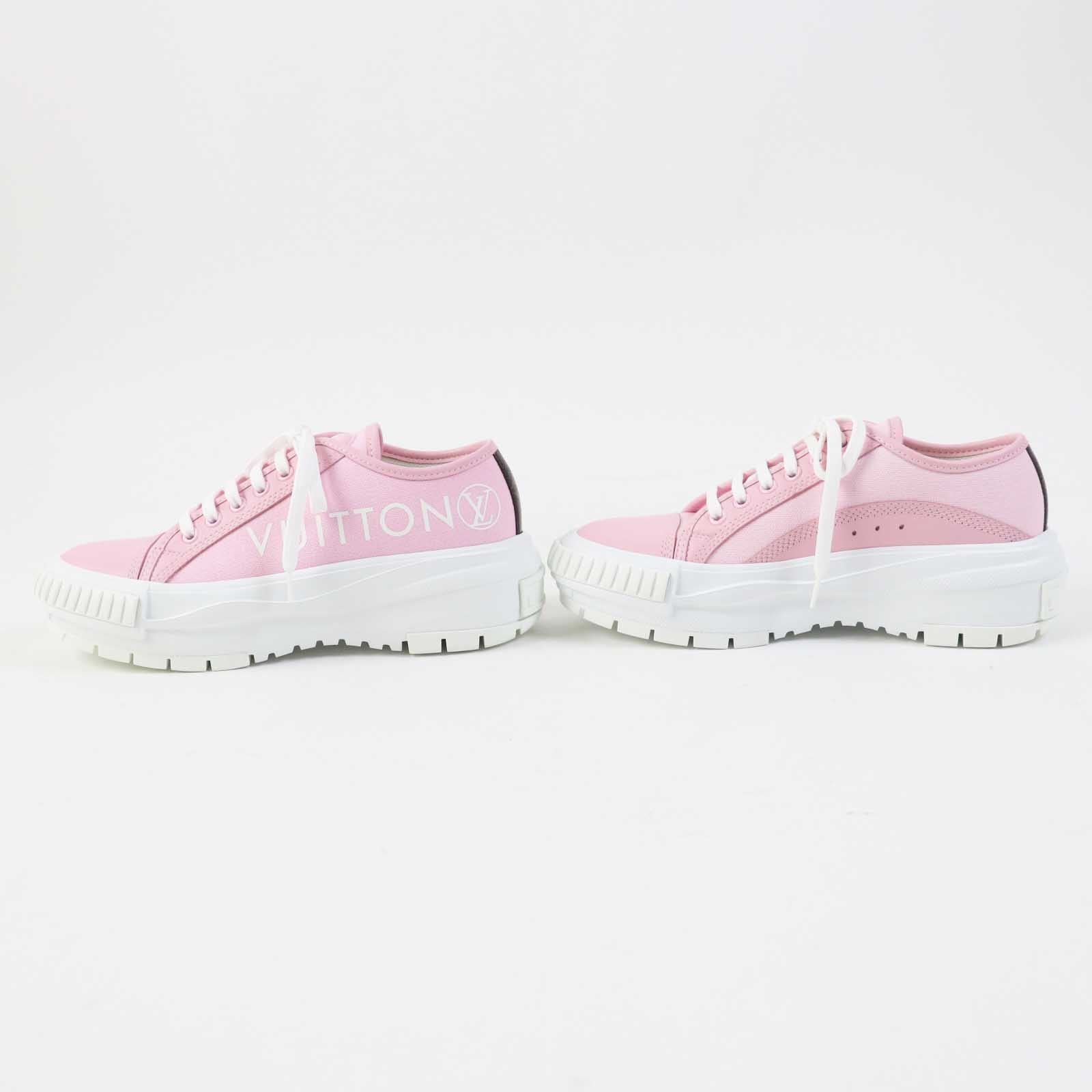LOUIS VUITTON sneakers leather pink squad line 36.5 | AlmaBagz - Image 3