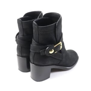 LOUIS VUITTON Ankle boots leather black 38 | AlmaBagz