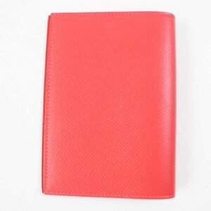 HERMES Notebook cover Epsom Rouge tomato Agenda PM | AlmaBagz
