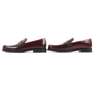 LOUIS VUITTON loafers leather Red brown type Sorbonne line 8.5 | AlmaBagz