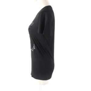 LOUIS VUITTON Short sleeve T-shirt Rayon black XS | AlmaBagz