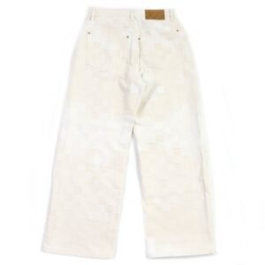 LOUIS VUITTON Denim pants 1AFQGH cotton Ecru 30 | AlmaBagz