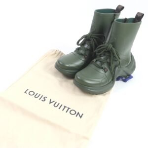 LOUIS VUITTON short boots 1A67BK rubber khaki Arclight line 41 | AlmaBagz