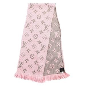 LOUIS VUITTON Scarf M70466 wool Rose valerine Escalp Logo Mania Shine | AlmaBagz
