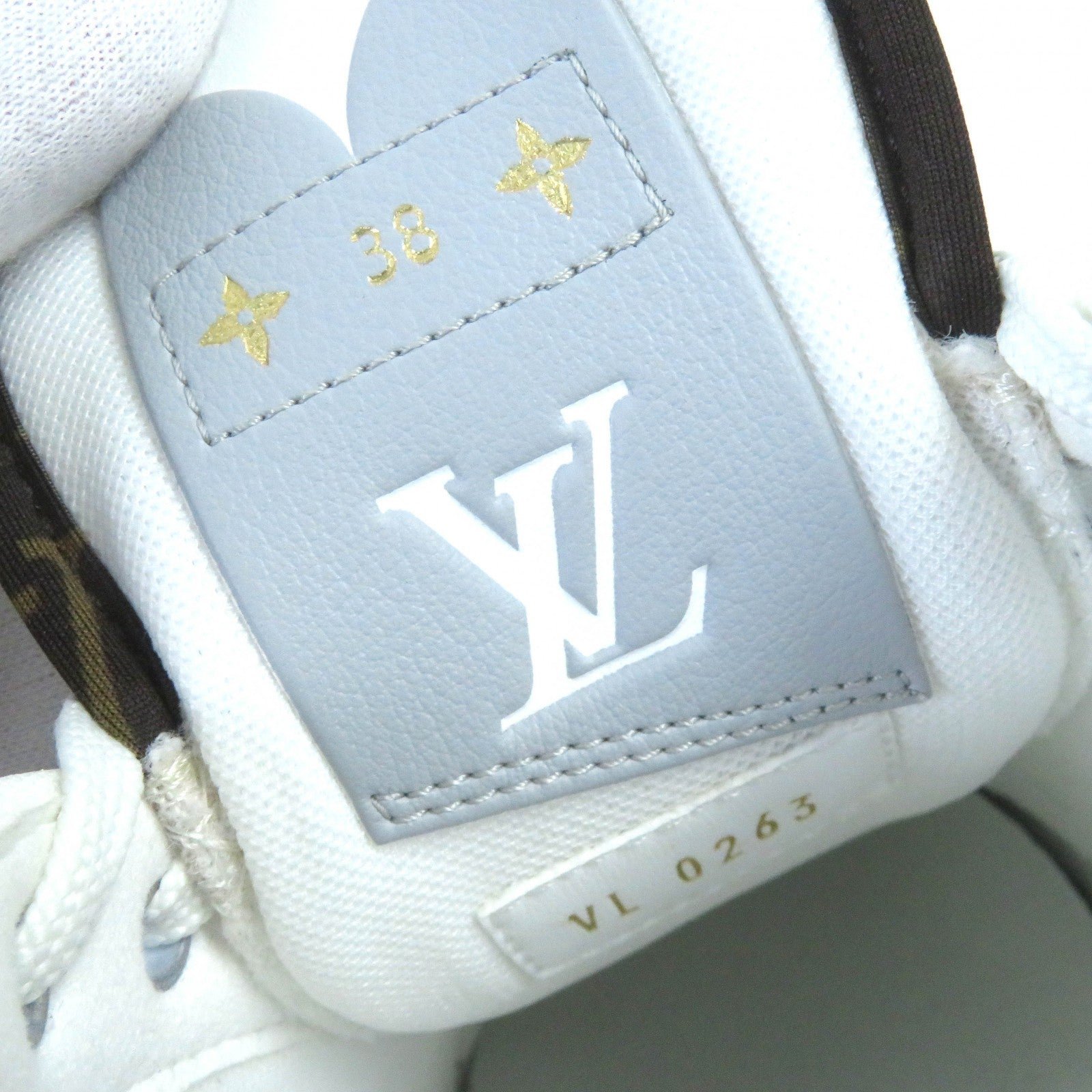 LOUIS VUITTON sneakers leather White brown Charlie line 38 | AlmaBagz - Image 15