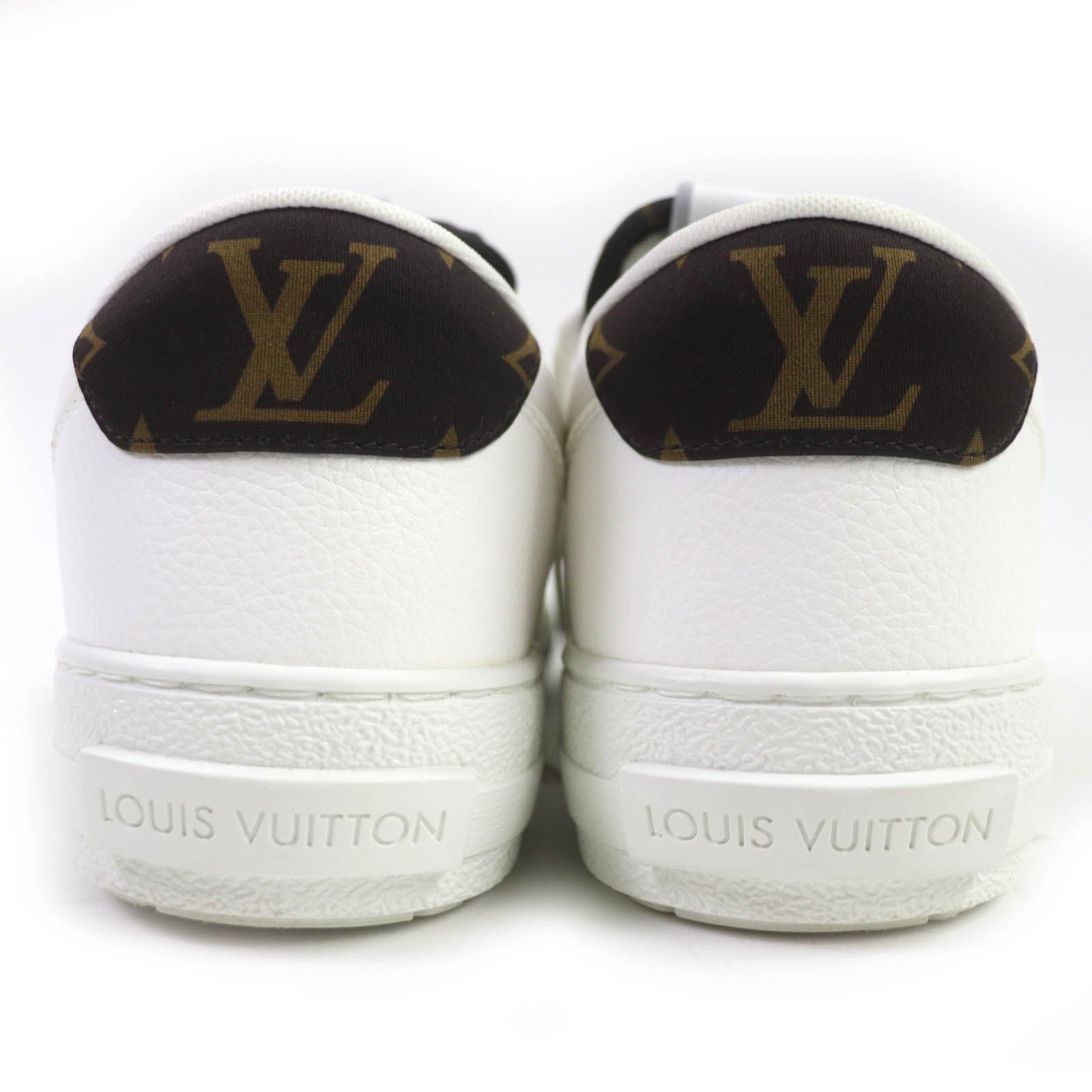 LOUIS VUITTON sneakers leather White brown Charlie line 38 | AlmaBagz - Image 5