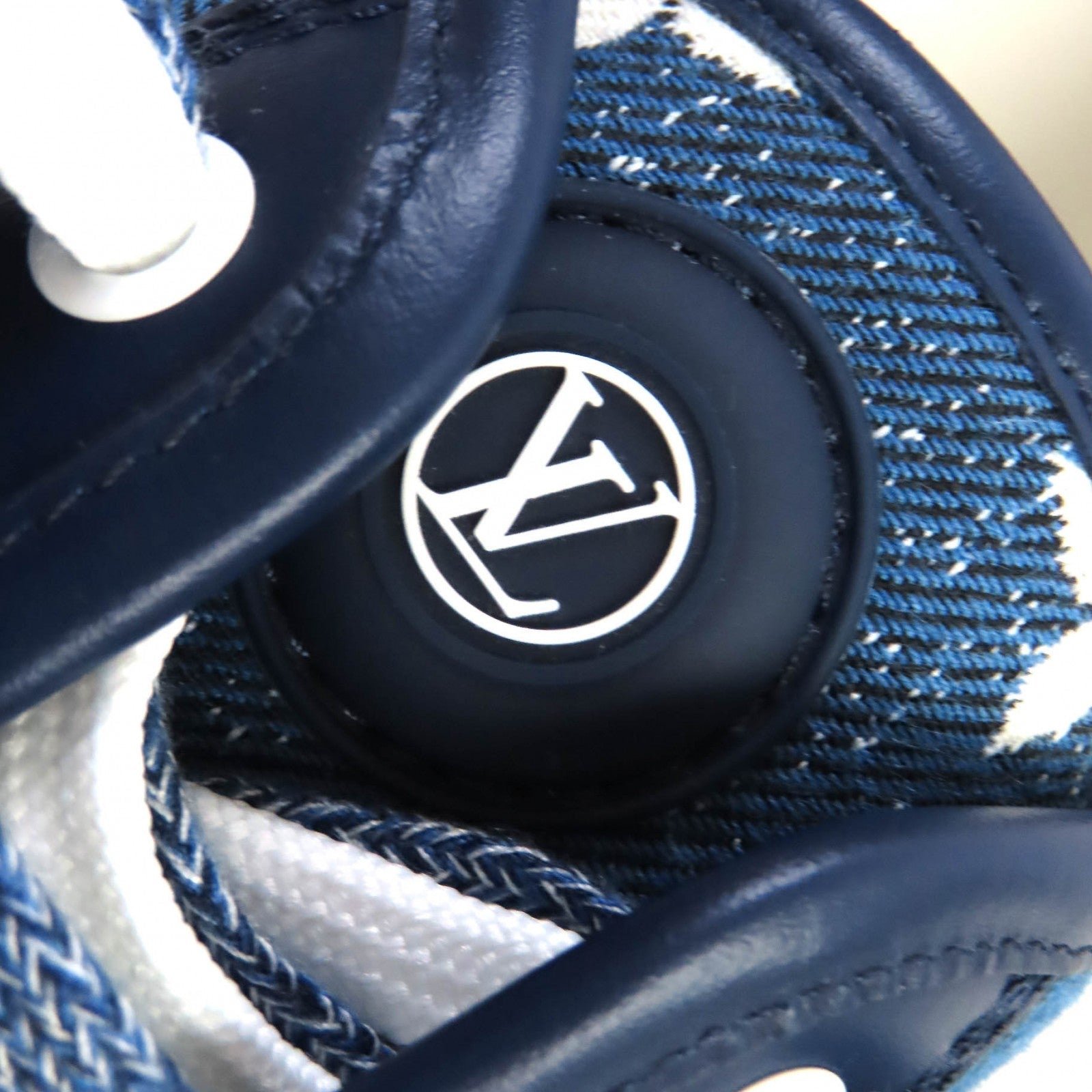 LOUIS VUITTON sneakers denim Indigo Blue White squad line 35 | AlmaBagz - Image 7