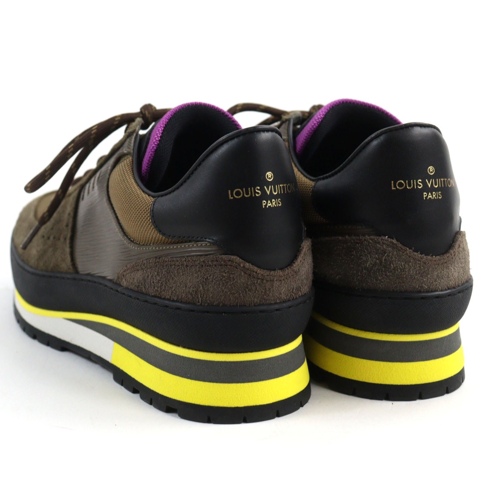 LOUIS VUITTON sneakers Suede leather Brown type 6 | AlmaBagz - Image 4