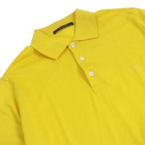 LOUIS VUITTON Short sleeve polo shirt cotton yellow M | AlmaBagz