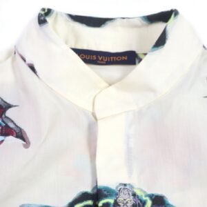 LOUIS VUITTON Long sleeve shirt HNS09W polyester Cream Multi S | AlmaBagz