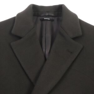 HERMES Chester coat cashmere Dark brown 48 | AlmaBagz