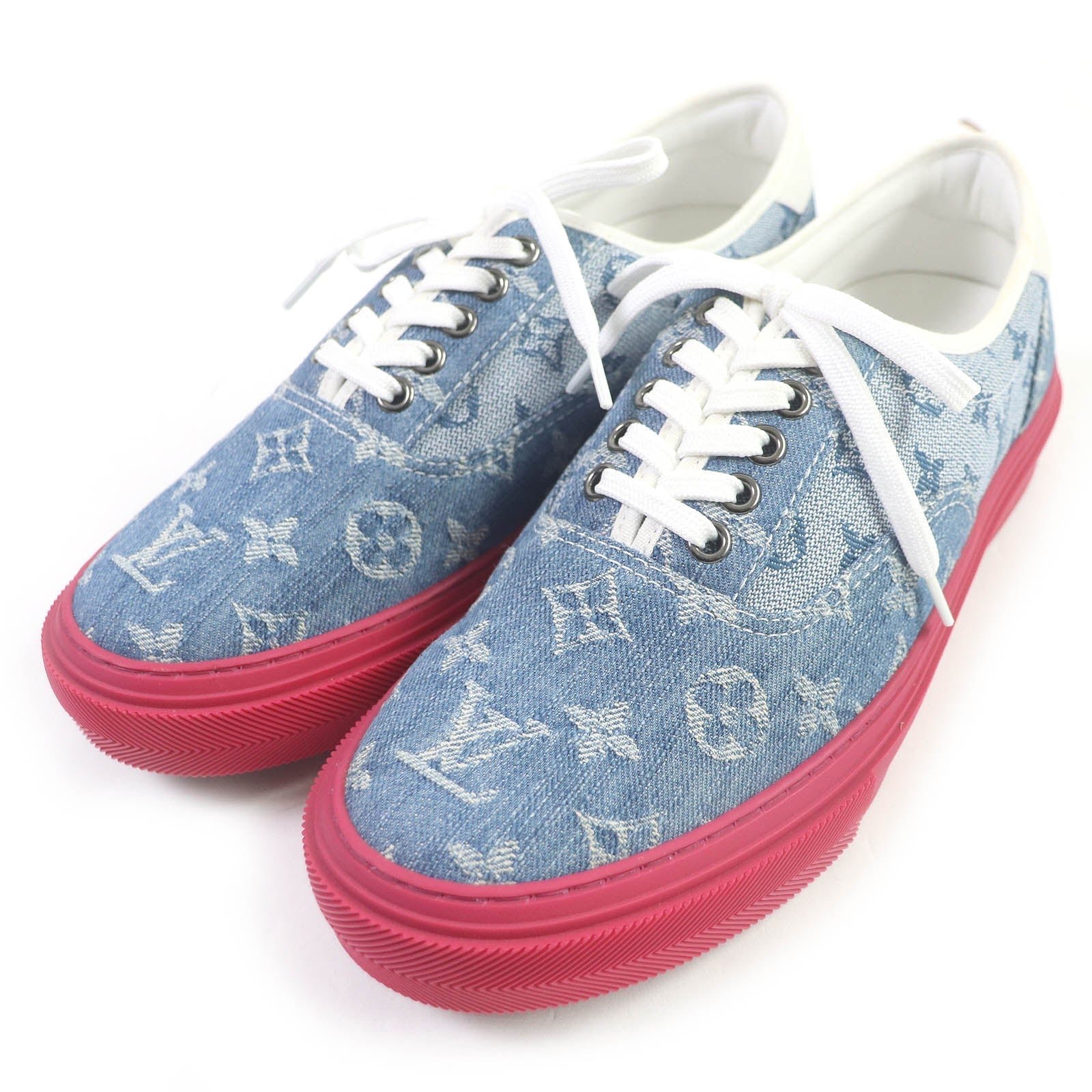 LOUIS VUITTON sneakers denim Indigo blue 6 | AlmaBagz - Image 10