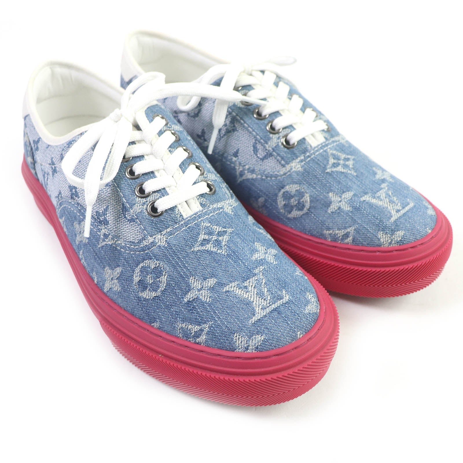 LOUIS VUITTON sneakers denim Indigo blue 6 | AlmaBagz