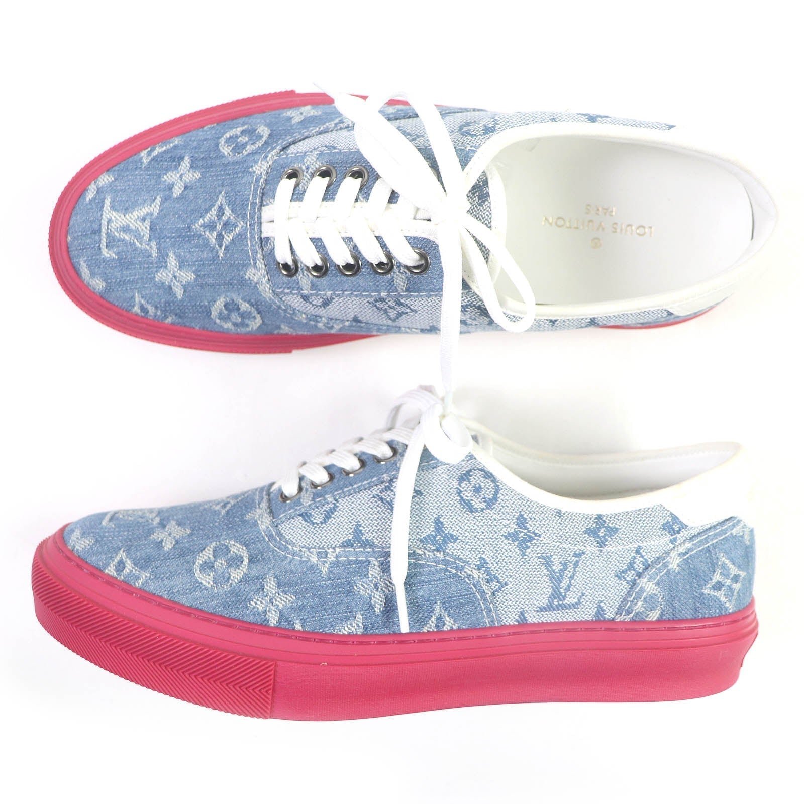 LOUIS VUITTON sneakers denim Indigo blue 6 | AlmaBagz - Image 2