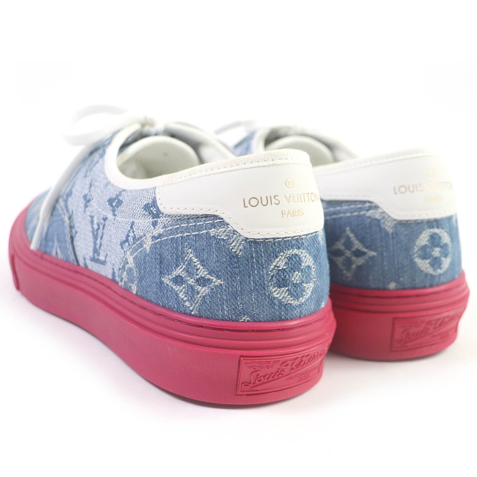 LOUIS VUITTON sneakers denim Indigo blue 6 | AlmaBagz - Image 4