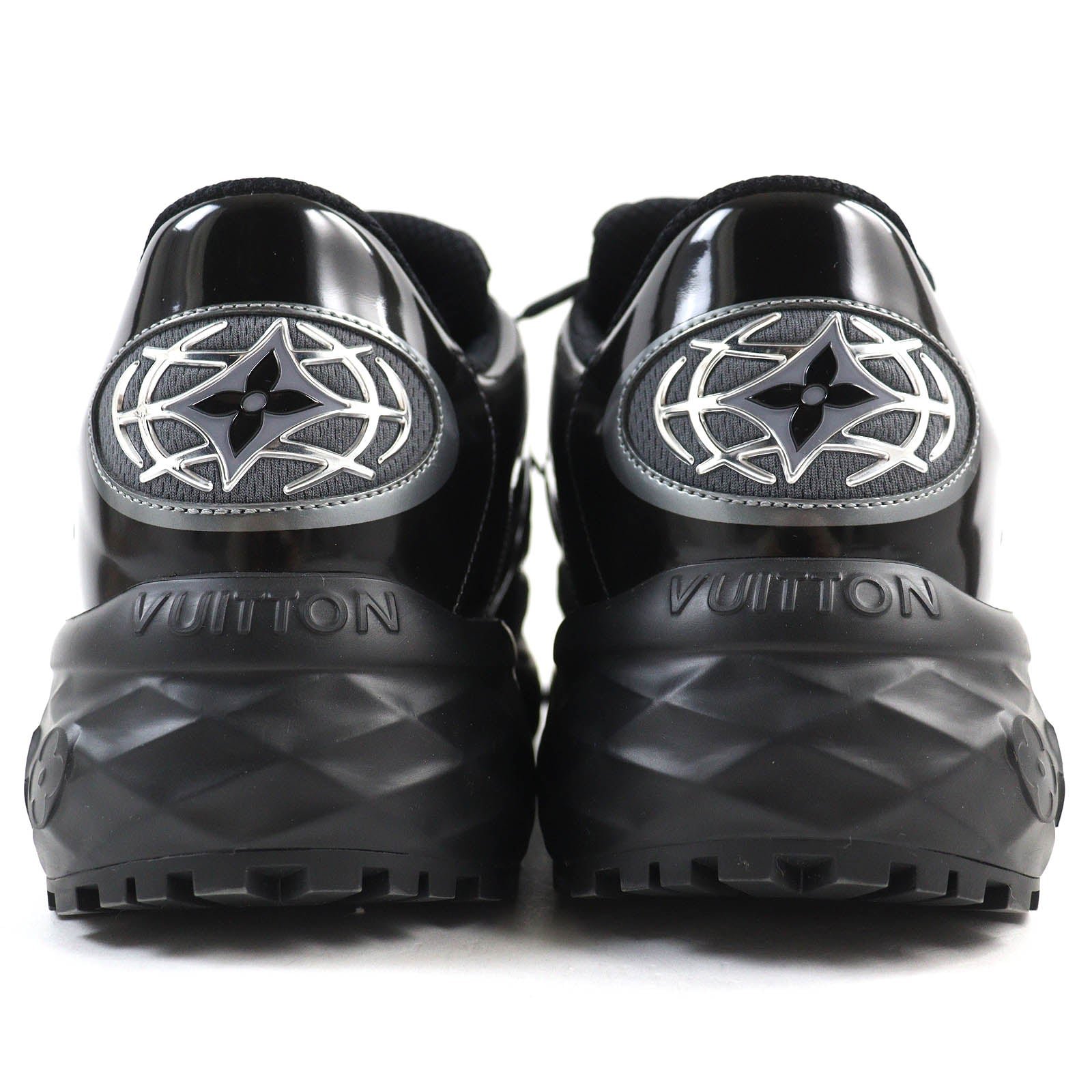LOUIS VUITTON sneakers 1ABZ2Y Patent leather black Discovery Line 8.5 | AlmaBagz - Image 4