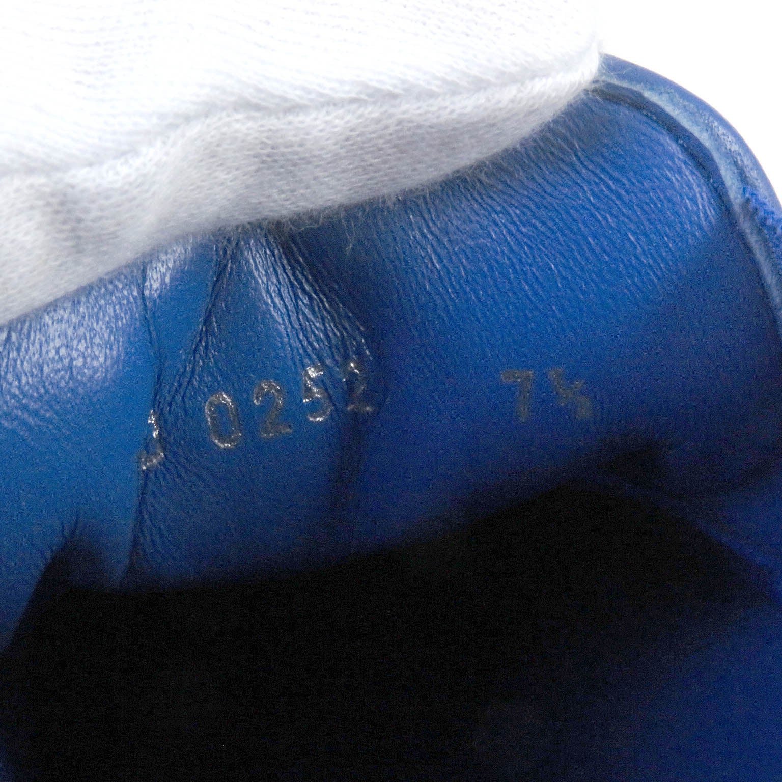 LOUIS VUITTON Slip-on leather blue beverly hills line 7.5 | AlmaBagz - Image 8