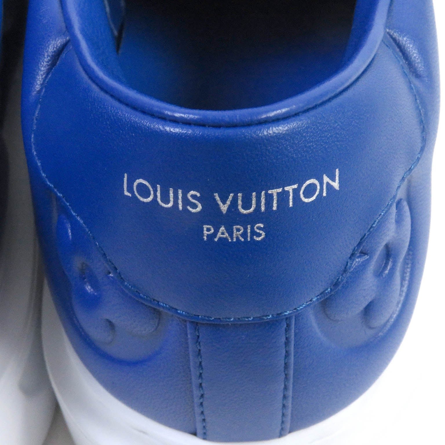 LOUIS VUITTON Slip-on leather blue beverly hills line 7.5 | AlmaBagz - Image 9