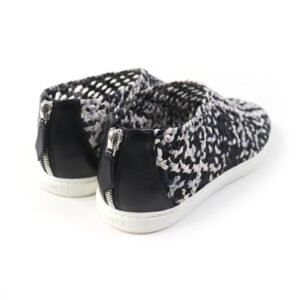 HERMES Slip-on Silk, Leather Black type Mesh sneakers Size unknown | AlmaBagz