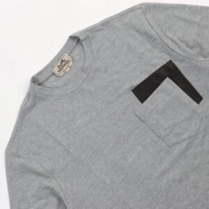 HERMES Short sleeve T-shirt cotton gray M | AlmaBagz