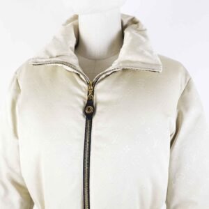 LOUIS VUITTON down coat FDJA44QWD polyester beige 36 | AlmaBagz