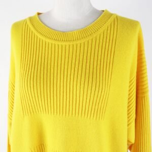 HERMES knit cashmere yellow 36 | AlmaBagz