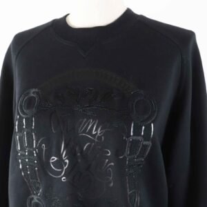 HERMES sweat 2E4609DQ cotton black 36 | AlmaBagz