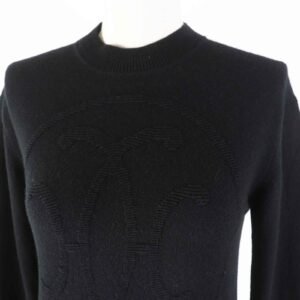 HERMES knit 3H2653D1 cashmere black 34 | AlmaBagz