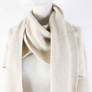 HERMES cardigan 3H2900D1 cashmere light beige 34 | AlmaBagz