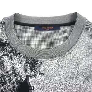 LOUIS VUITTON Short sleeve T-shirt cotton Black Grey Plain Rainbow XS | AlmaBagz