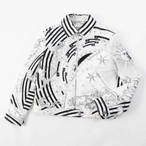 HERMES setup 3H0258DU/3H0353DI cotton White black Astrologie Remix | AlmaBagz