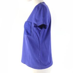 HERMES Short sleeve T-shirt 3E4620DL cotton Blue type 38 | AlmaBagz