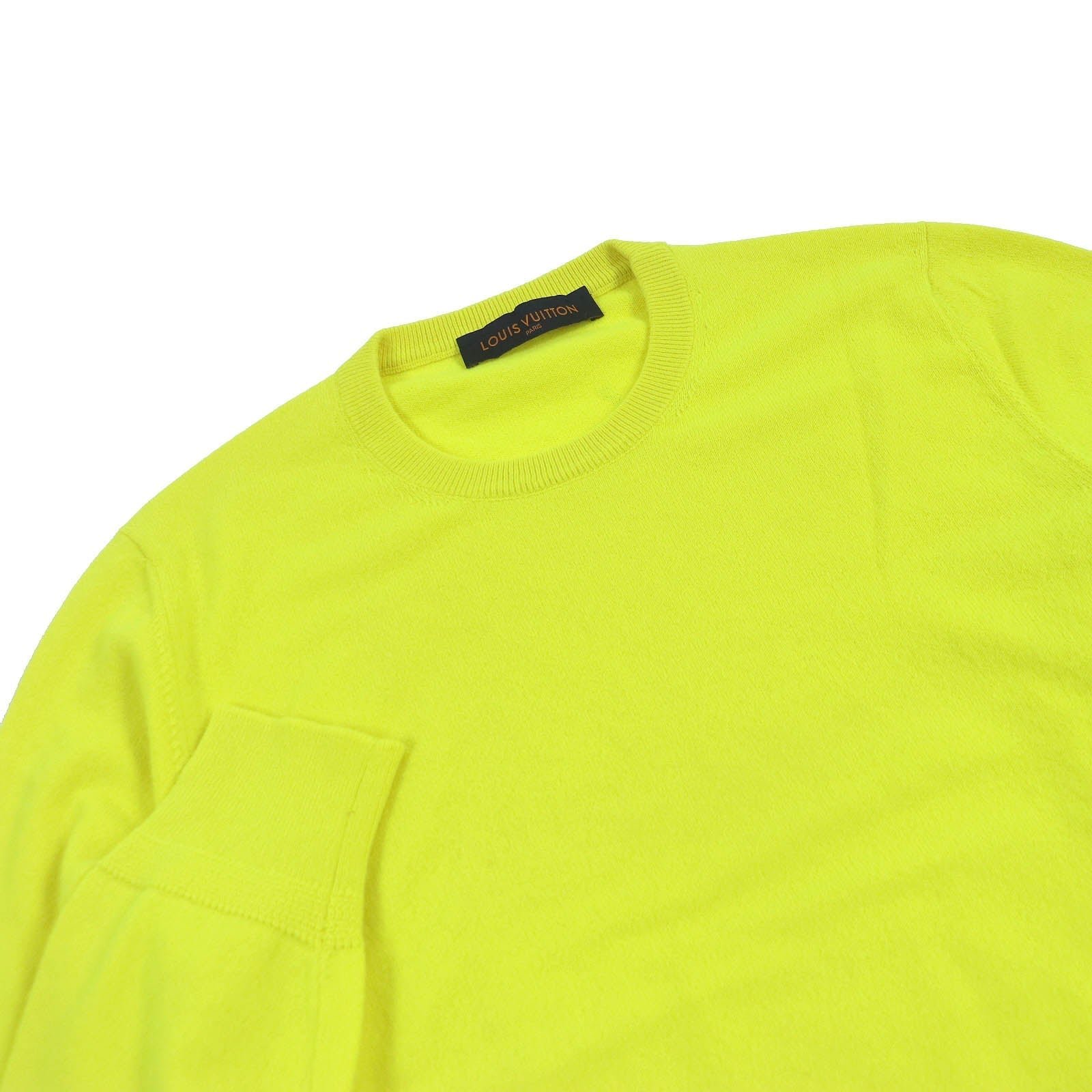 LOUIS VUITTON knit cashmere Neon yellow L | AlmaBagz