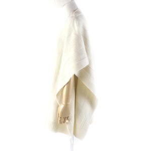 HERMES poncho 2904D3 wool Ivory 38 | AlmaBagz
