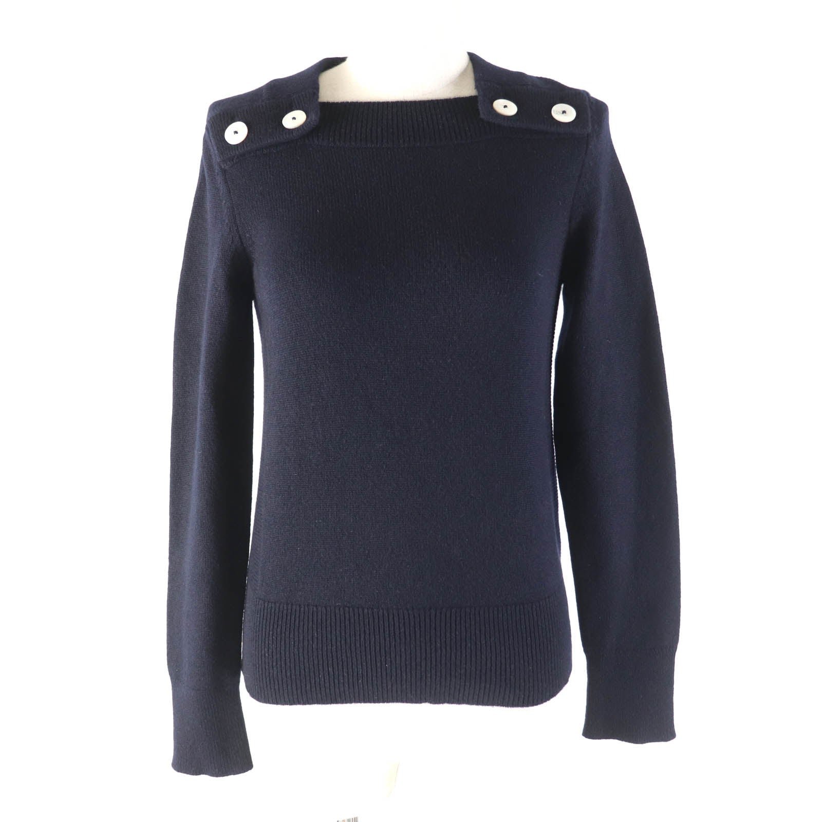 HERMES knit cashmere Navy 34 | AlmaBagz - Image 9