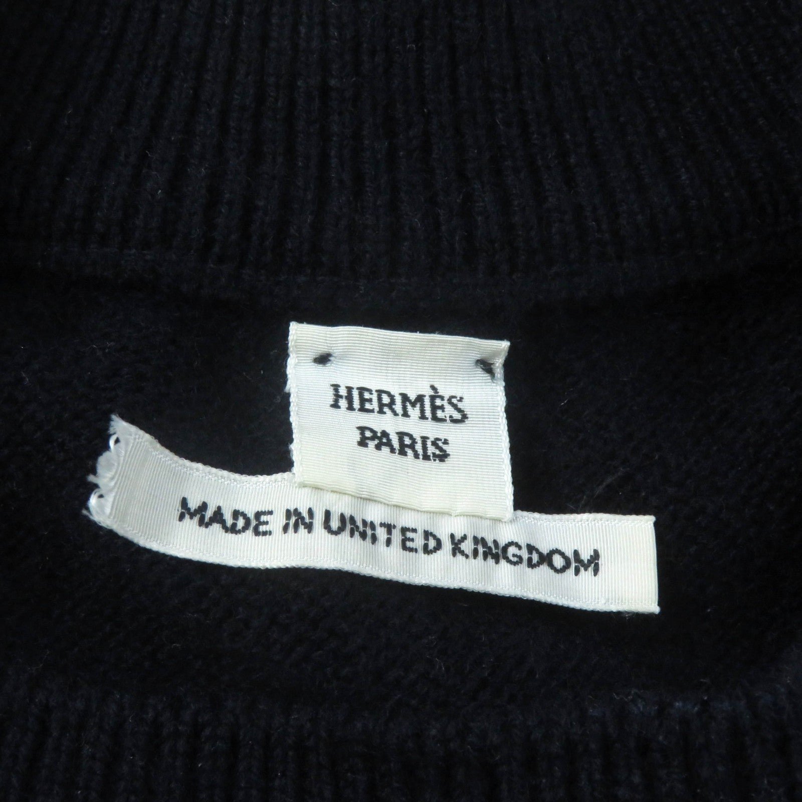 HERMES knit cashmere Navy 34 | AlmaBagz - Image 5