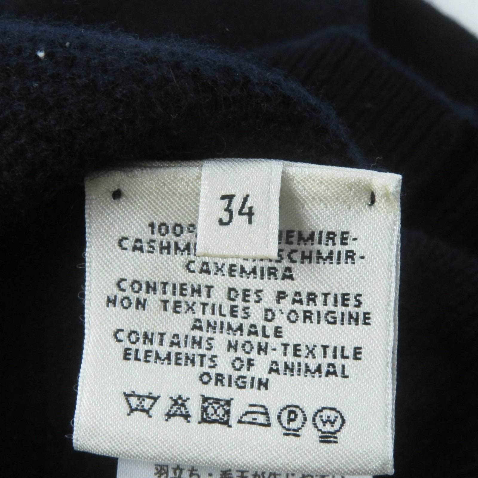 HERMES knit cashmere Navy 34 | AlmaBagz - Image 6