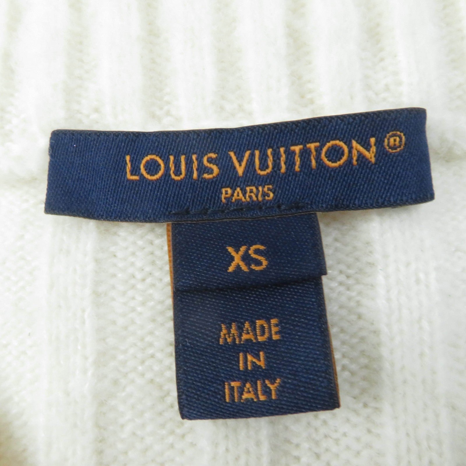 LOUIS VUITTON Short sleeve knit wool Ivory XS | AlmaBagz - Image 5