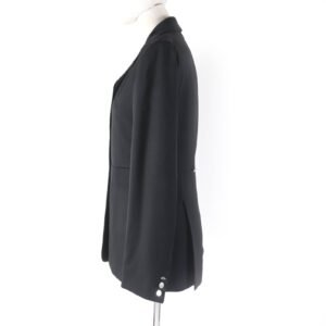 HERMES tailored jacket wool black 36 | AlmaBagz