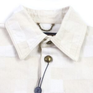 LOUIS VUITTON Denim Jacket 1AFQZO cotton light beige Damier S | AlmaBagz