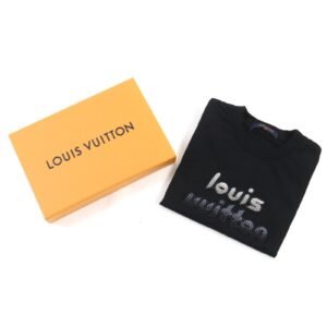 LOUIS VUITTON Short sleeve T-shirt HPY86W cotton black S | AlmaBagz