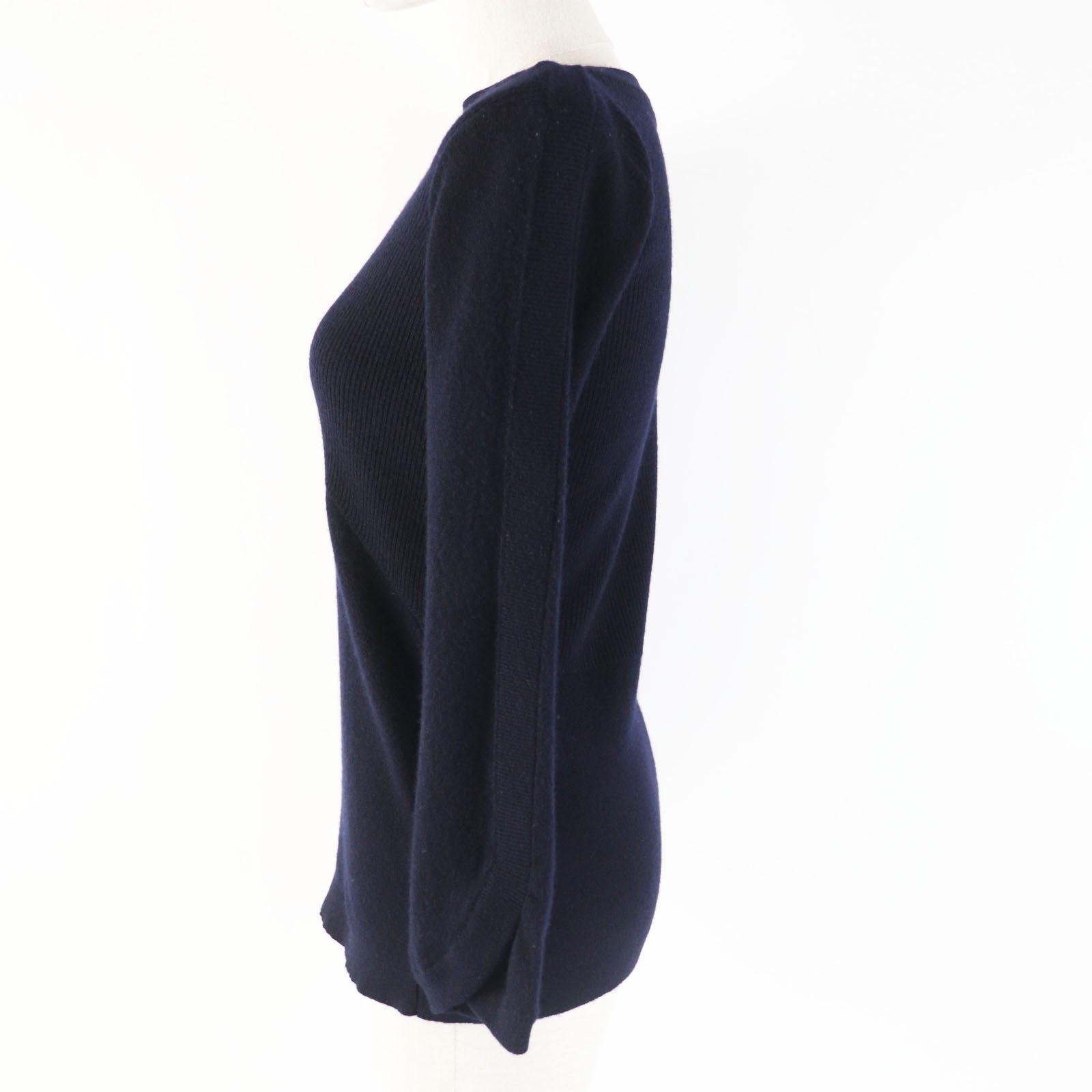 HERMES knit cashmere Dark navy 34 | AlmaBagz - Image 2
